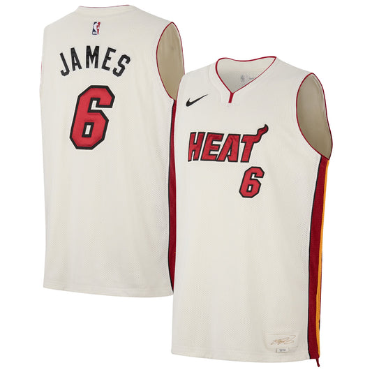 Unisex Miami Heat LeBron James Nike Cream Forever King product image 1