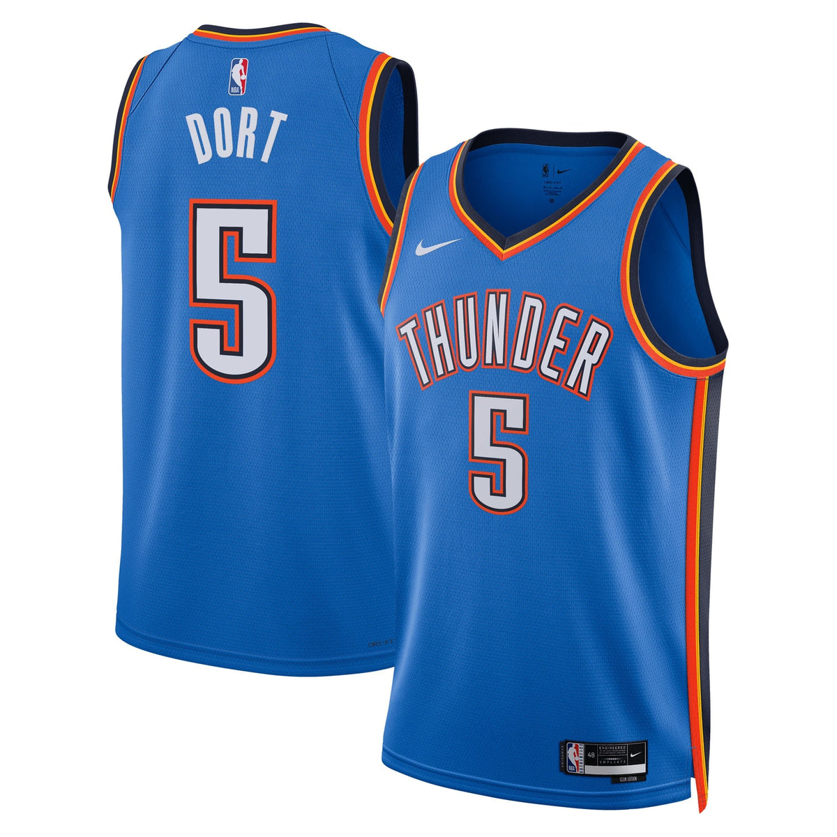 Unisex Oklahoma City Thunder Luguentz Dort Nike Blue product image 1