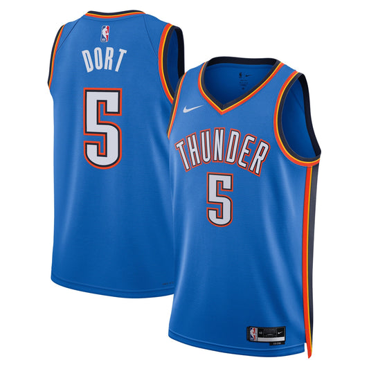 Unisex Oklahoma City Thunder Luguentz Dort Nike Blue product image 1