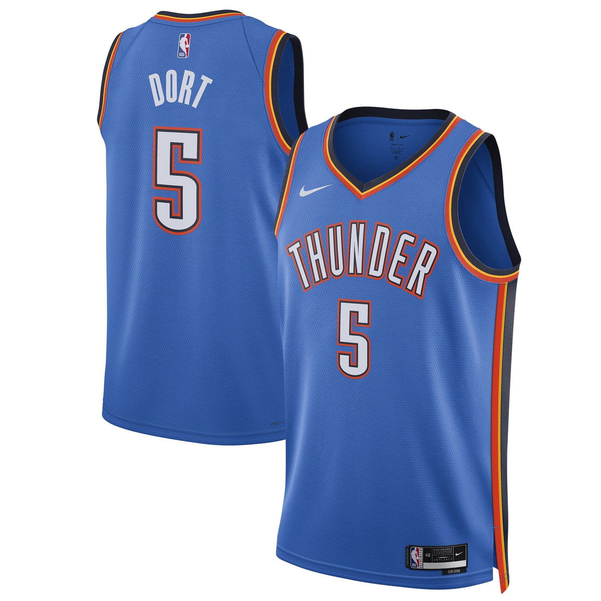 Unisex Oklahoma City Thunder Luguentz Dort Nike Blue product image 1