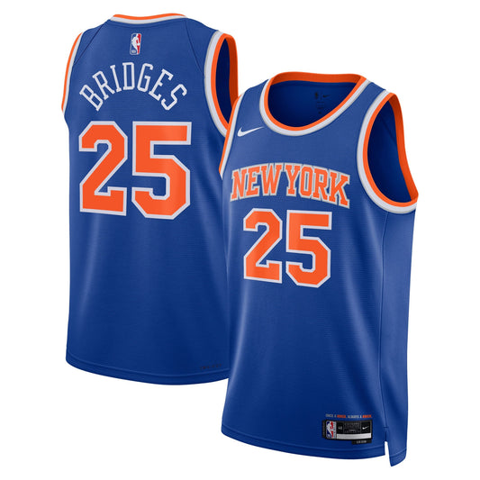Unisex New York Knicks Mikal Bridges Nike Blue Swingman product image 1