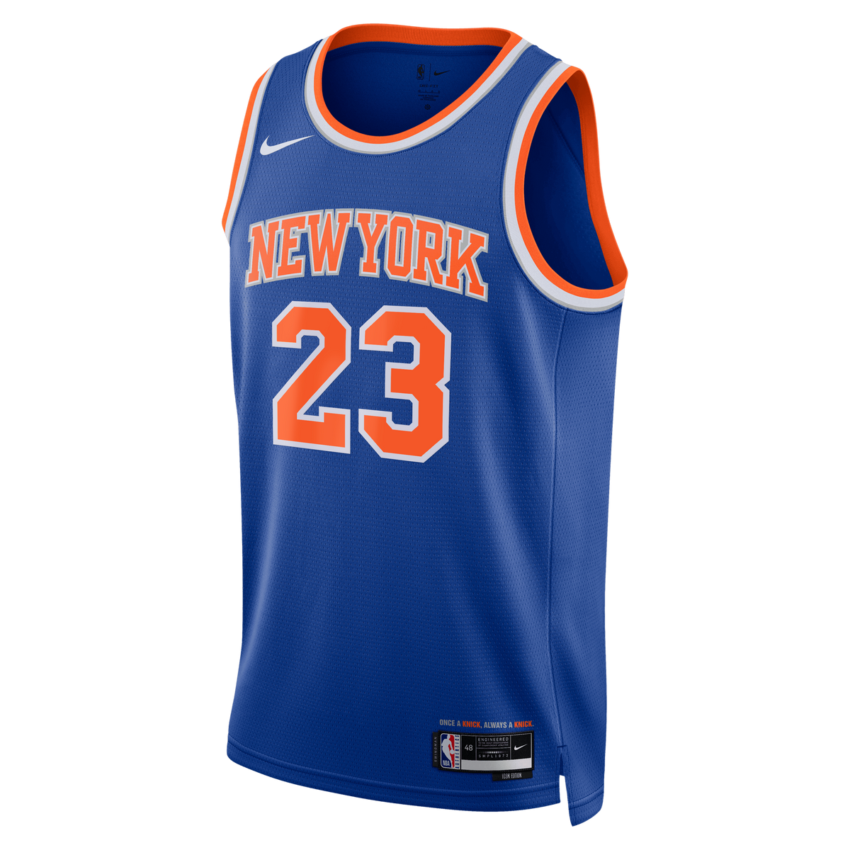 Unisex New York Knicks Mitchell Robinson Nike Blue Swingman product image 3