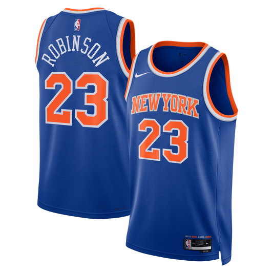 Unisex New York Knicks Mitchell Robinson Nike Blue Swingman product image 1