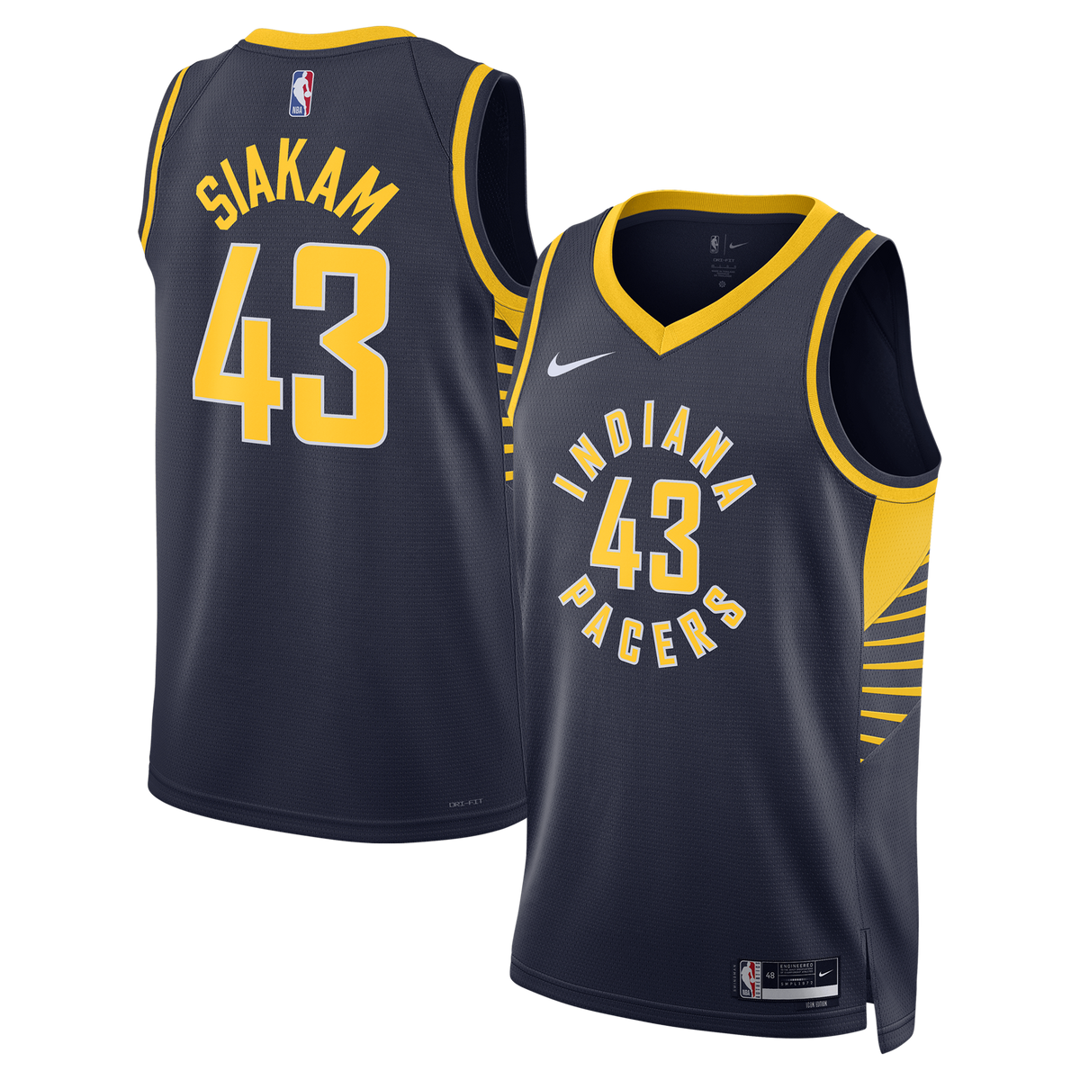 Unisex Indiana Pacers Pascal Siakam Nike Navy Swingman product image 1