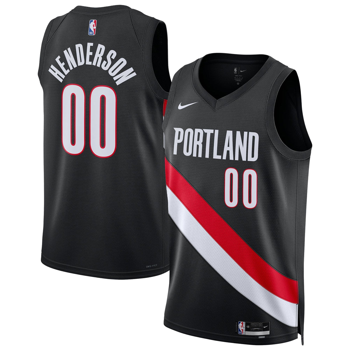 Unisex Portland Trail Blazers Scoot Henderson Nike Black product image 1