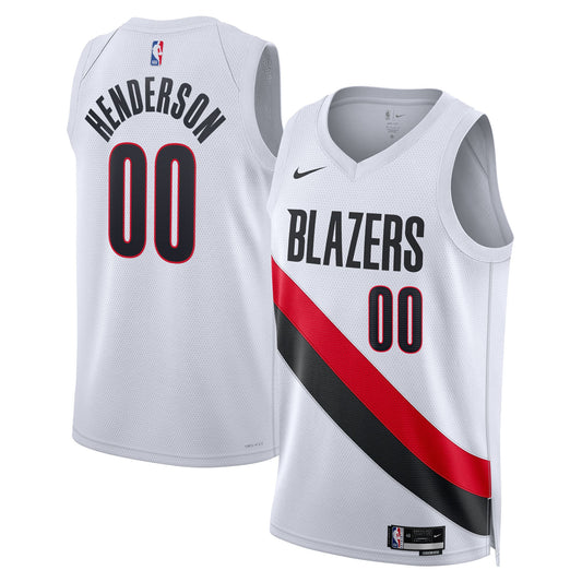 Unisex Portland Trail Blazers Scoot Henderson Nike White product image 1