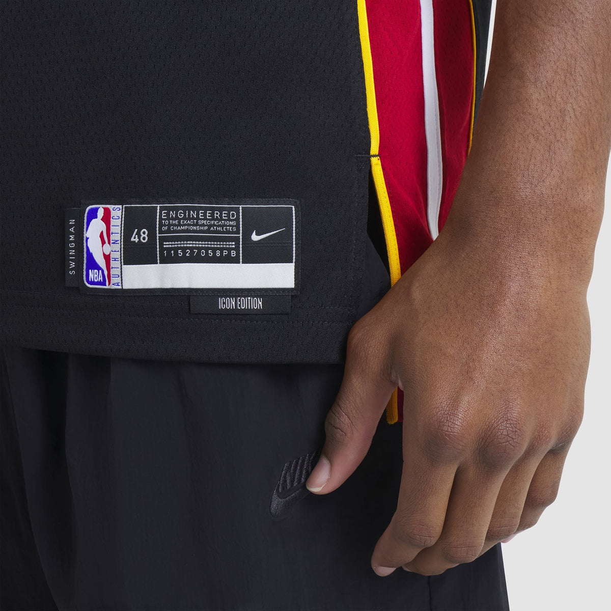 Unisex Miami Heat Tyler Herro Nike Black Swingman Jersey product image 10