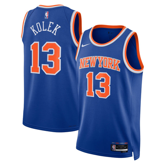 Unisex New York Knicks Tyler Kolek Nike Blue Swingman product image 1