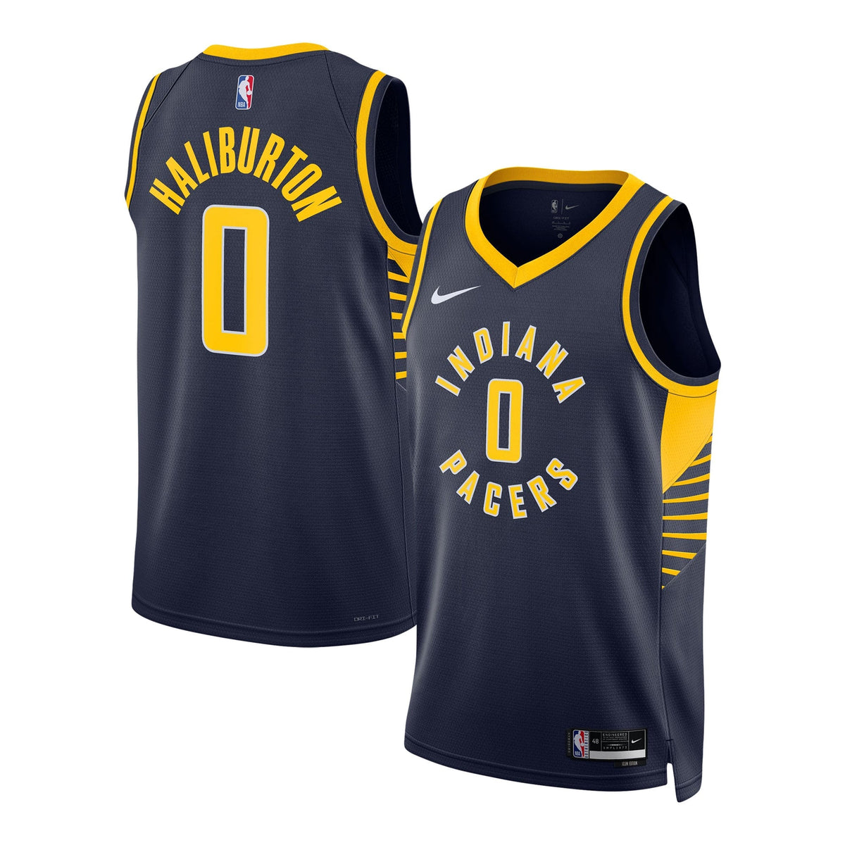 Unisex Indiana Pacers Tyrese Haliburton Nike Navy Swingman product image 2