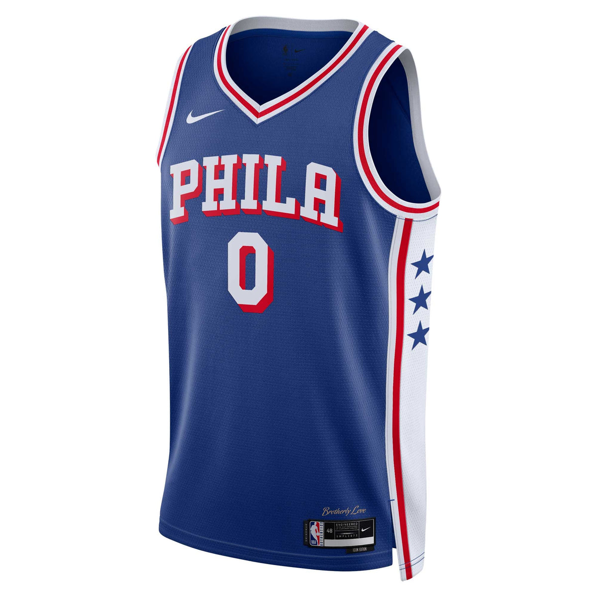 Unisex Philadelphia 76ers Tyrese Maxey Nike Royal Swingman product image 3