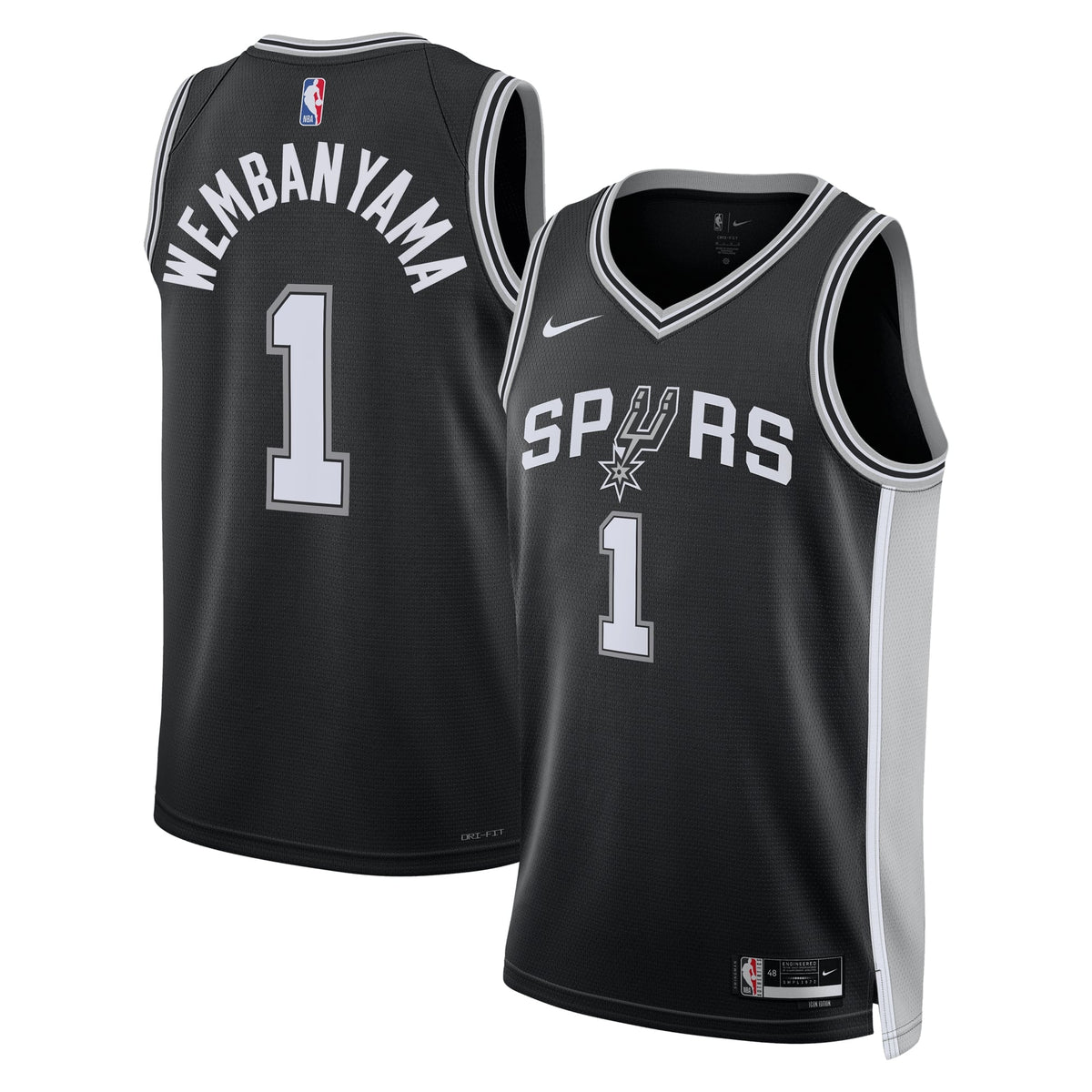 Unisex San Antonio Spurs Victor Wembanyama Nike Black product image 1