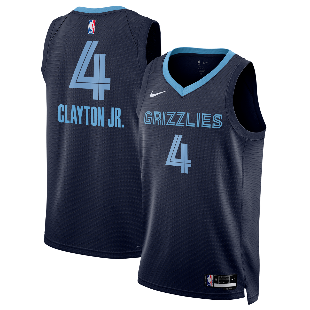 Unisex Memphis Grizzlies Walter Clayton Jr. Nike Navy product image 2