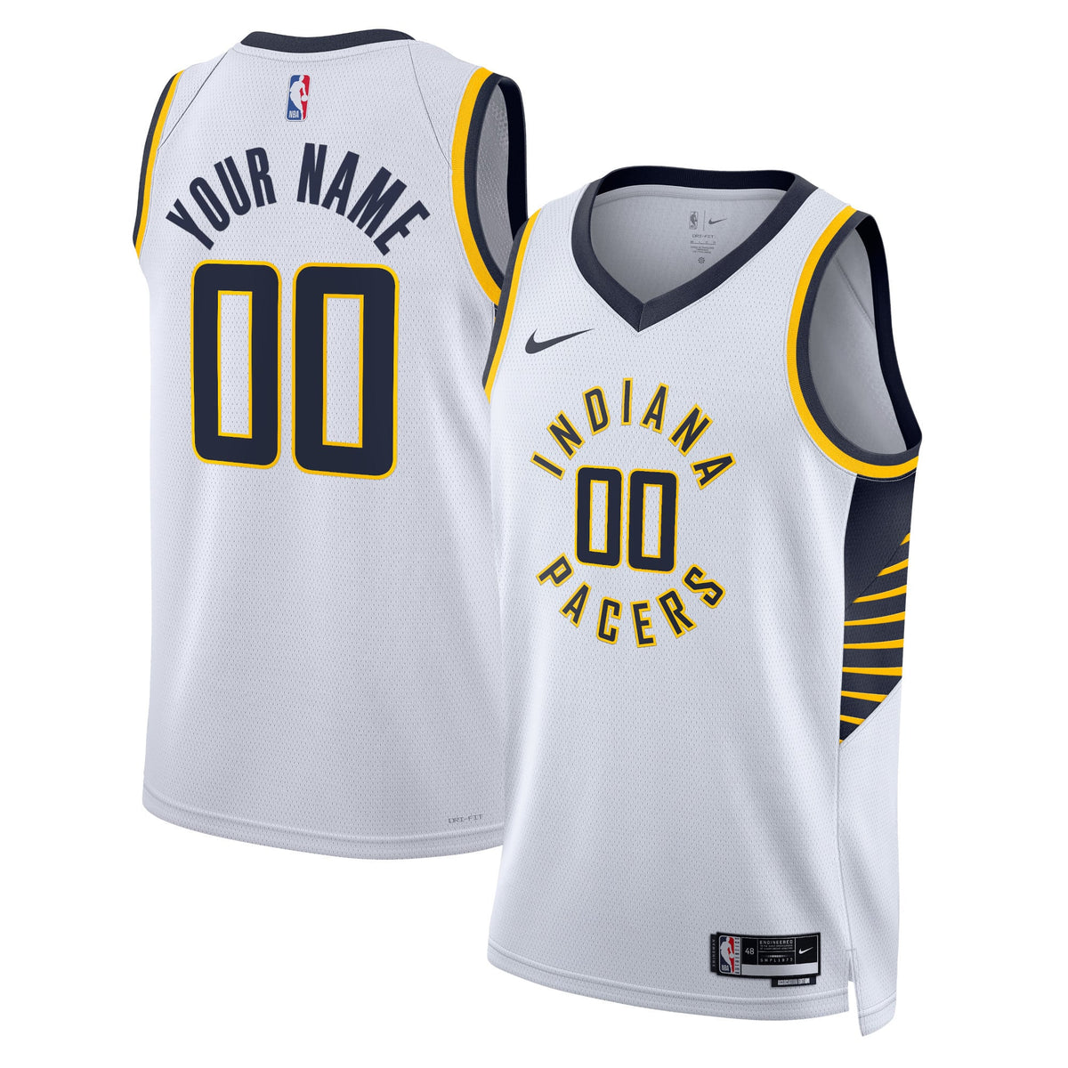 Unisex Indiana Pacers Nike White Swingman Custom Jersey product image 1