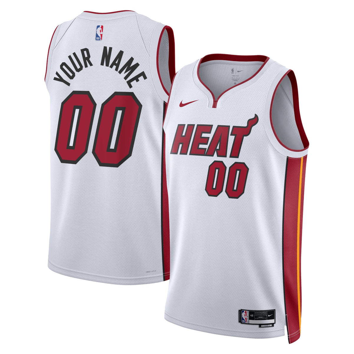 Unisex Miami Heat Nike White Swingman Custom Jersey product image 2