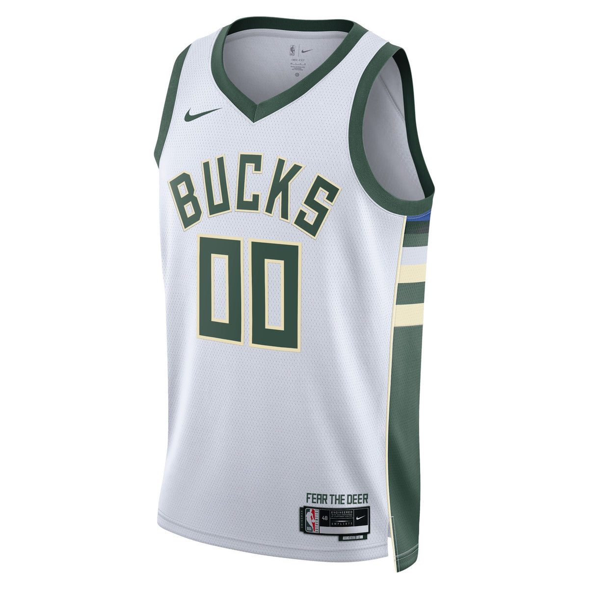 Unisex Milwaukee Bucks Nike White Swingman Custom Jersey product image 3