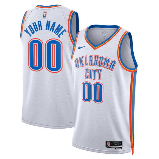 Unisex Oklahoma City Thunder Nike White Swingman Custom product image 1