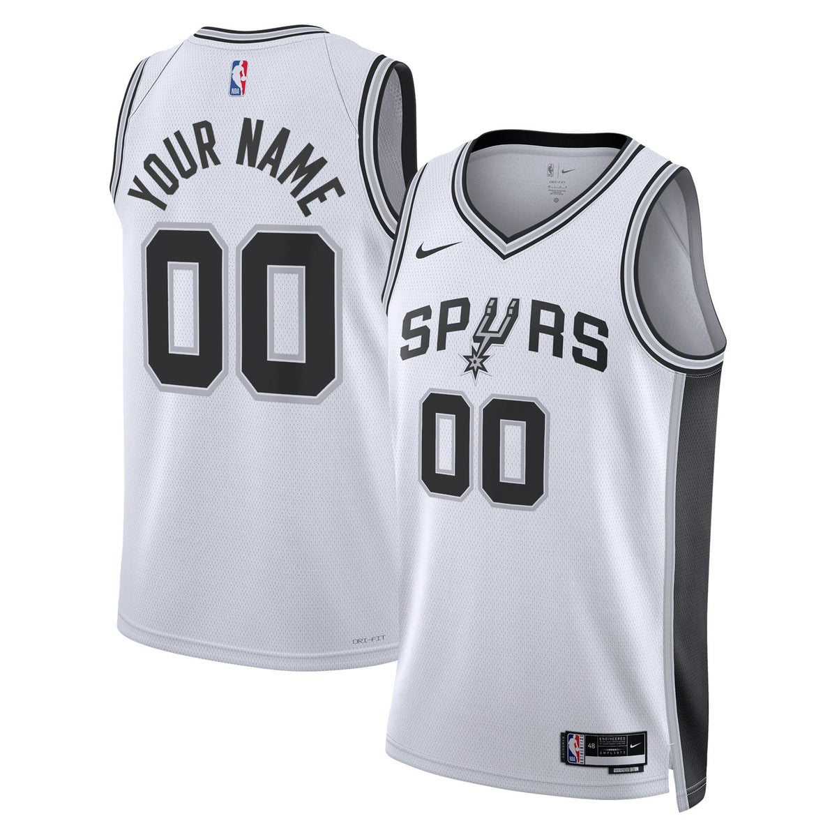 Unisex San Antonio Spurs Nike White Swingman Custom Jersey product image 1