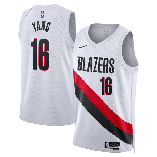 Unisex Portland Trail Blazers Yang Hansen Nike White product image 1