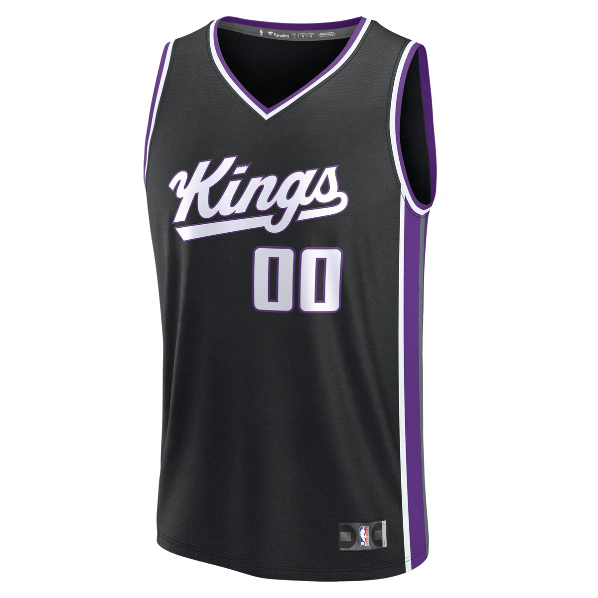 Youth Sacramento Kings Fanatics Black Fast Break Custom product image 3