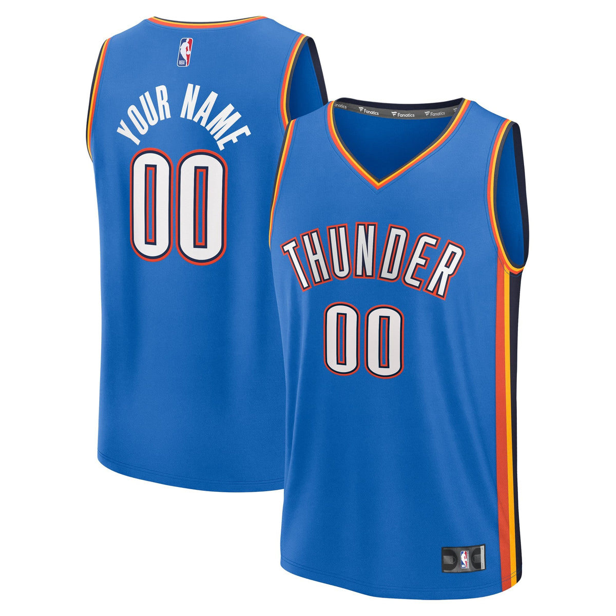 Youth Oklahoma City Thunder Fanatics Blue Fast Break Custom product image 1