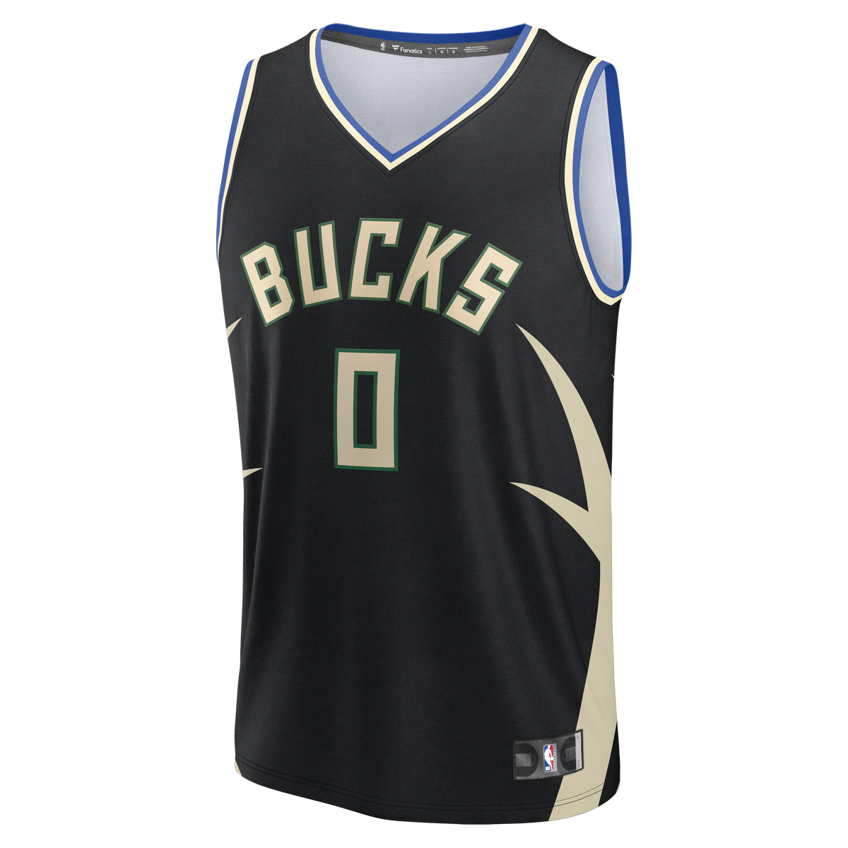 Youth Milwaukee Bucks Brayden Burries Fanatics Black Fast product image 3