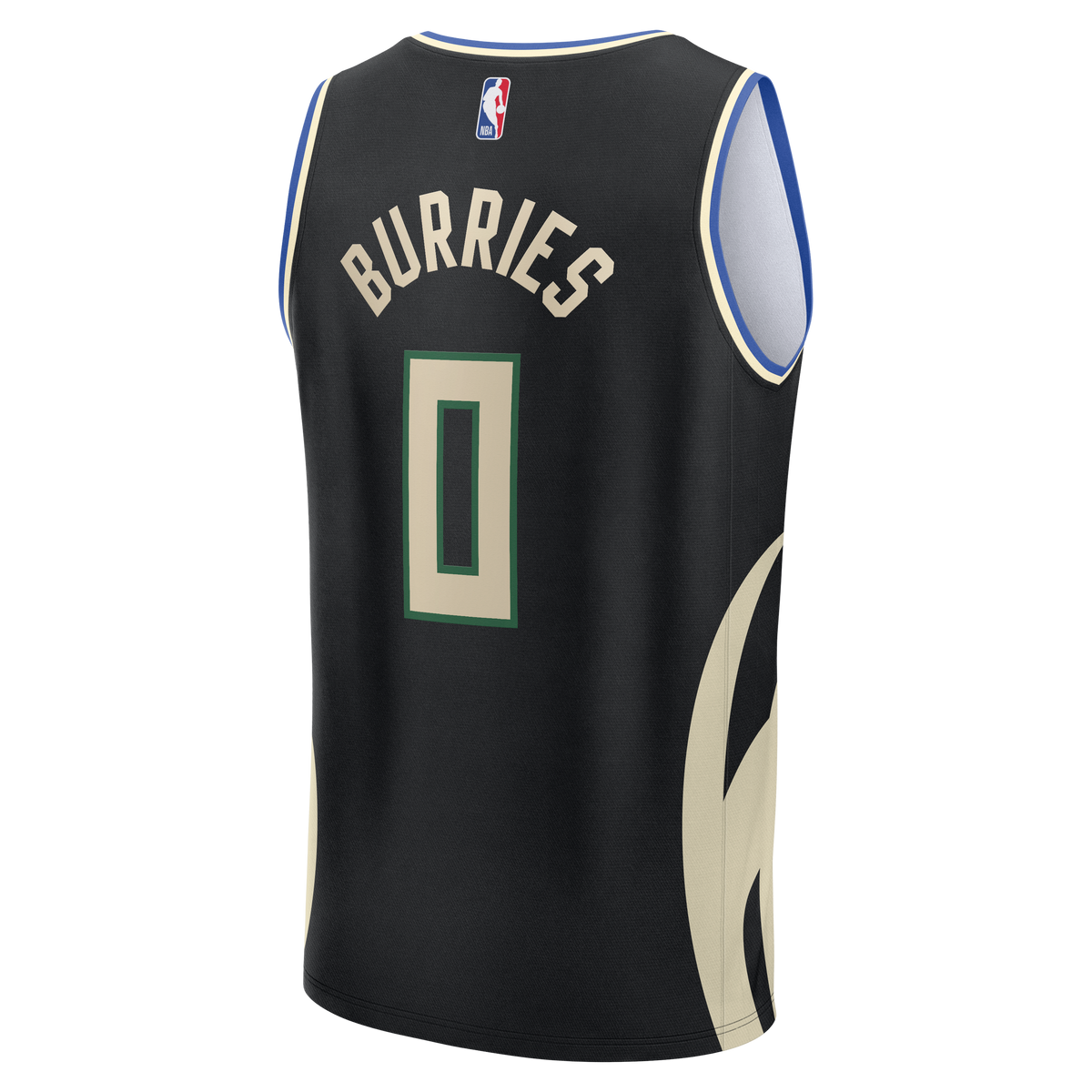 Youth Milwaukee Bucks Brayden Burries Fanatics Black Fast product image 4