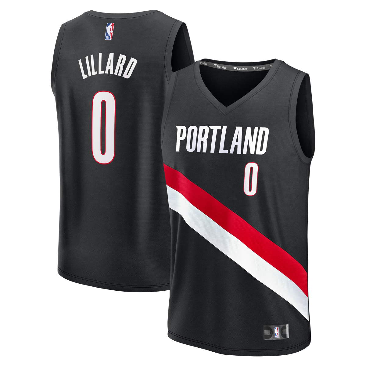 Youth Portland Trail Blazers Damian Lillard Fanatics Black product image 1