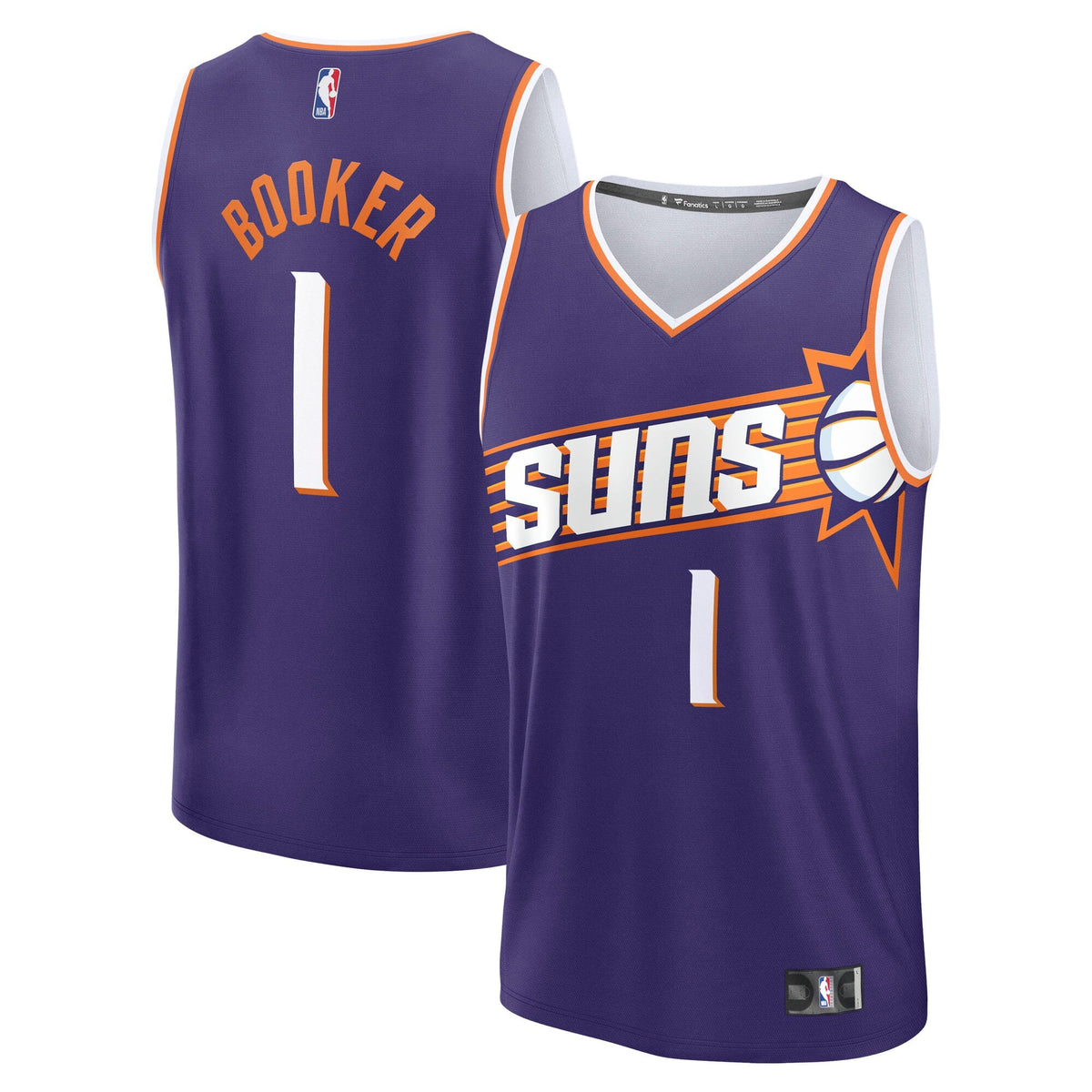 Youth Phoenix Suns Devin Booker Fanatics Purple Fast Break product image 2