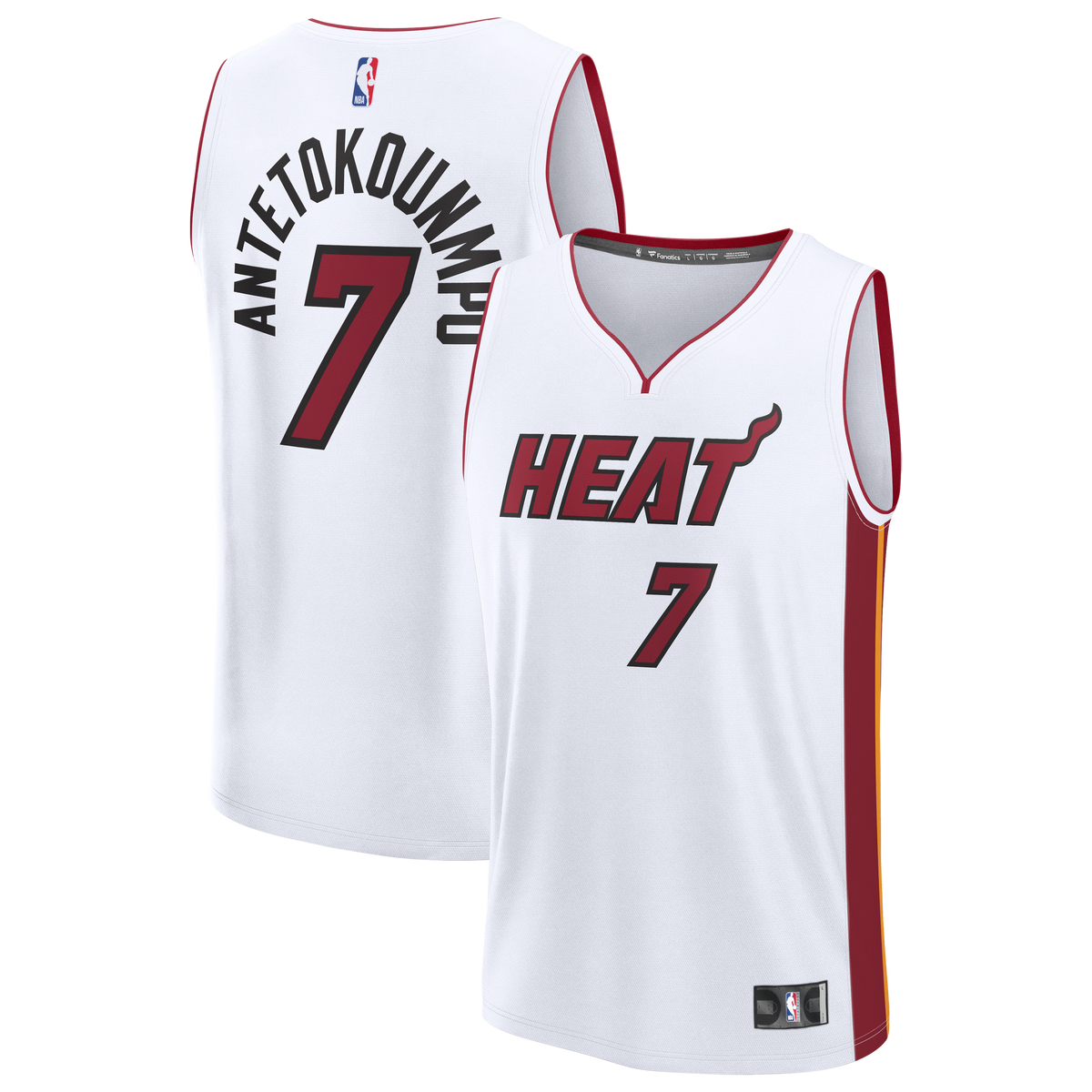 Youth Miami Heat Giannis Antetokounmpo Fanatics White Fast product image 1