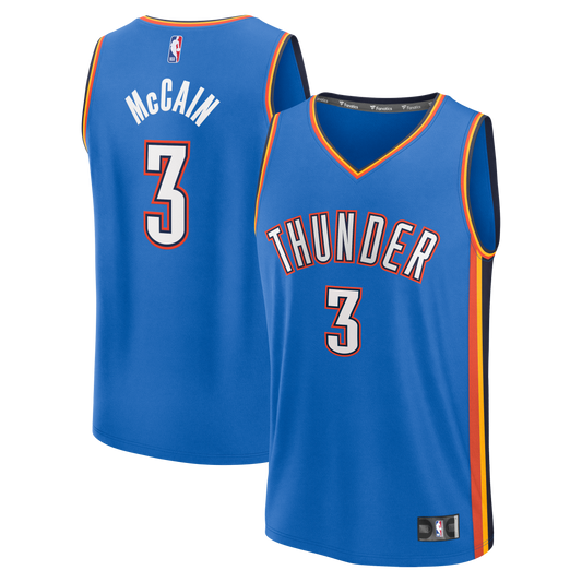 Youth Oklahoma City Thunder Jared McCain Fanatics Blue Fast product image 1