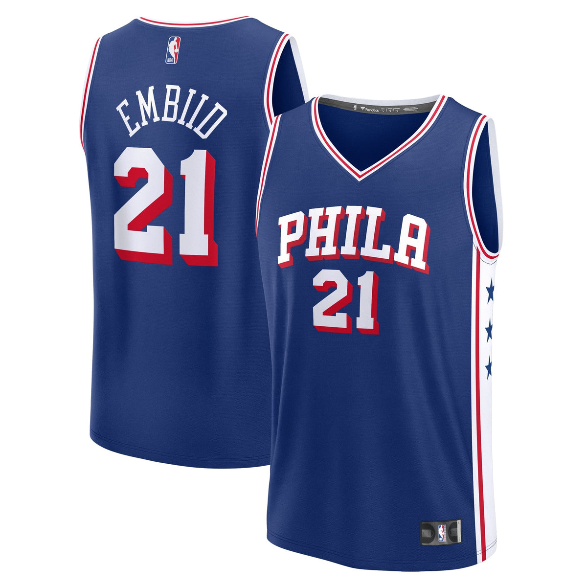 Youth Philadelphia 76ers Joel Embiid Fanatics Royal Fast product image 1