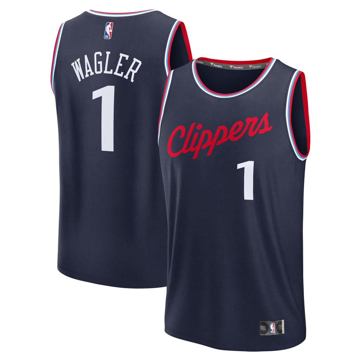 Youth LA Clippers Keaton Wagler Fanatics Navy Fast Break product image 2