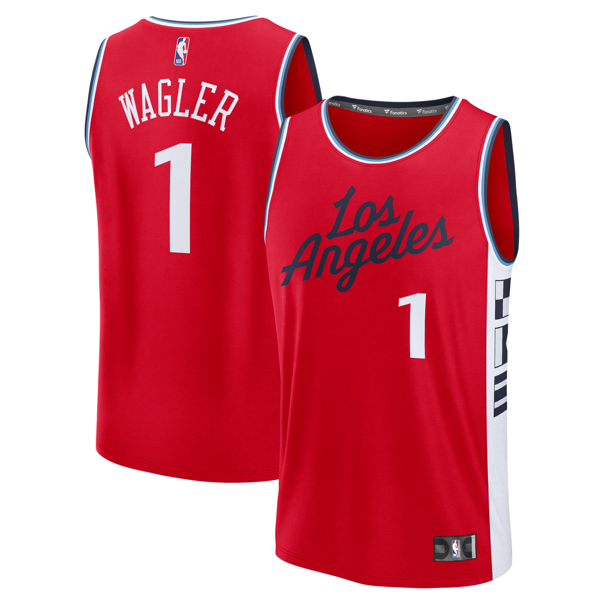 Youth LA Clippers Keaton Wagler Fanatics Red Fast Break product image 2