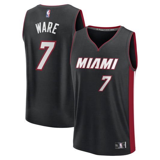 Youth Miami Heat Kel'el Ware Fanatics Black Fast Break product image 1