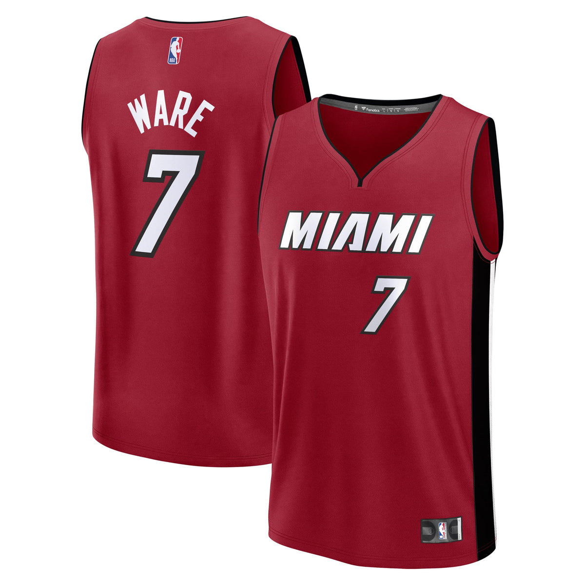 Youth Miami Heat Kel'el Ware Fanatics Red Fast Break Player product image 1