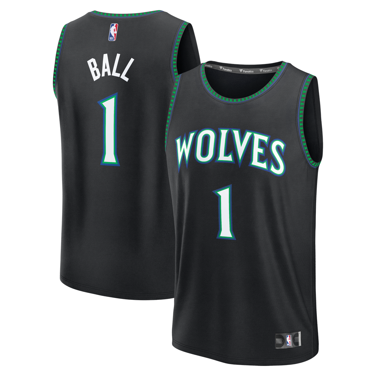 Youth Minnesota Timberwolves LaMelo Ball Fanatics Black product image 2