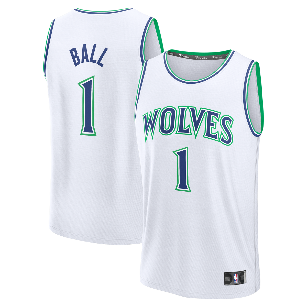 Youth Minnesota Timberwolves LaMelo Ball Fanatics White product image 2