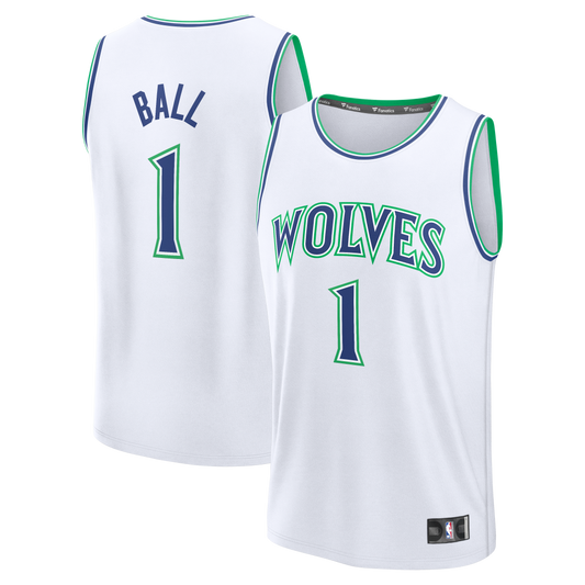 Youth Minnesota Timberwolves LaMelo Ball Fanatics White product image 1