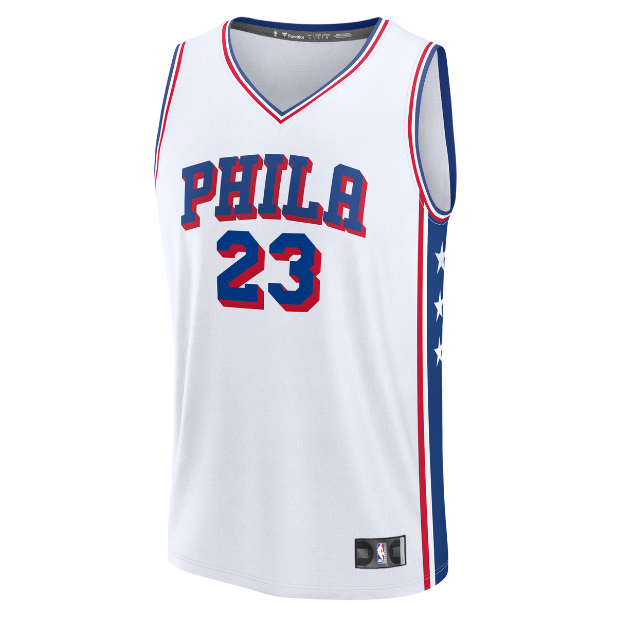 Youth Philadelphia 76ers LeBron James Fanatics White Fast product image 3