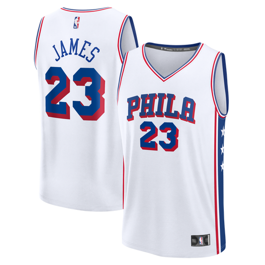 Youth Philadelphia 76ers LeBron James Fanatics White Fast product image 1