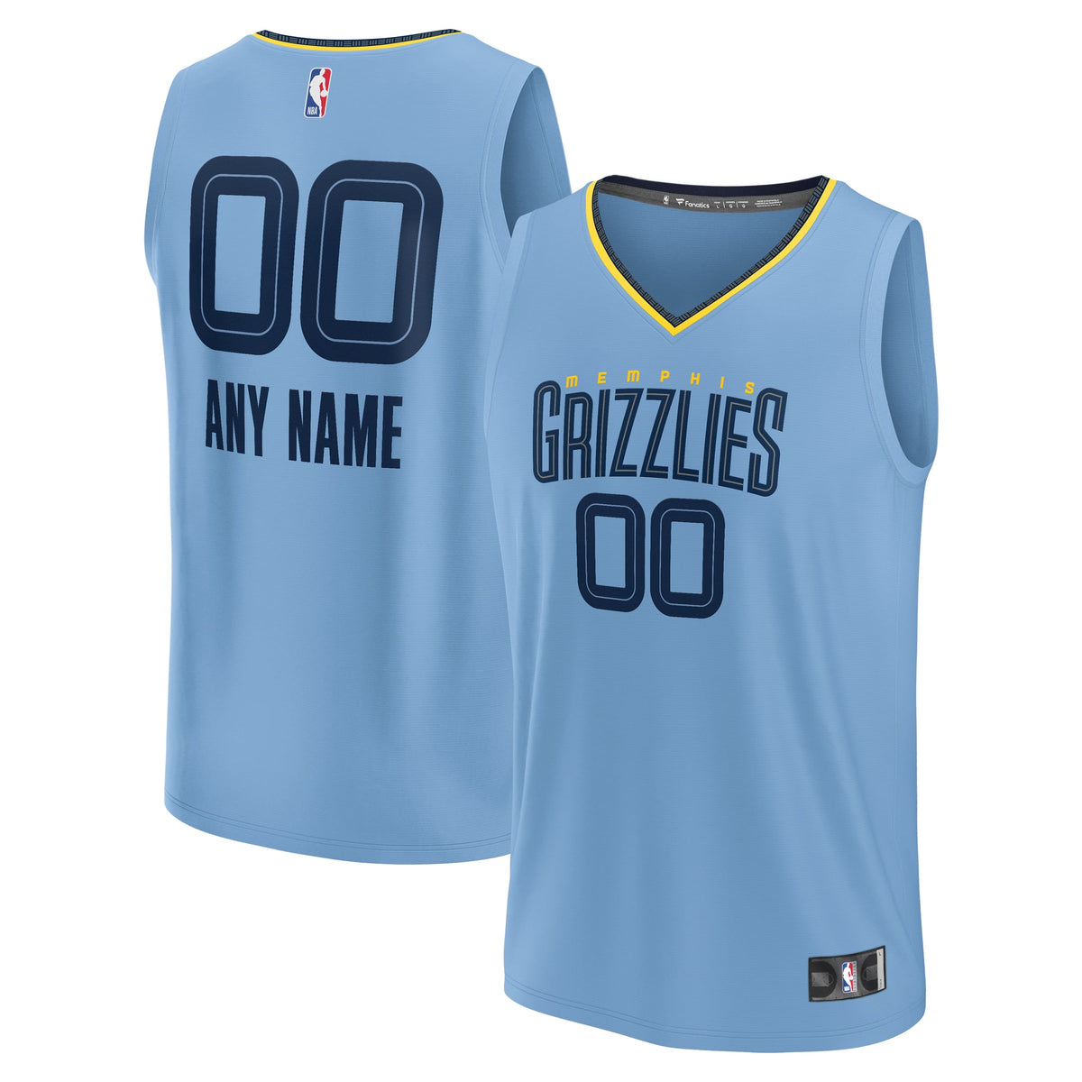 Youth Memphis Grizzlies Fanatics Light Blue Fast Break product image 1