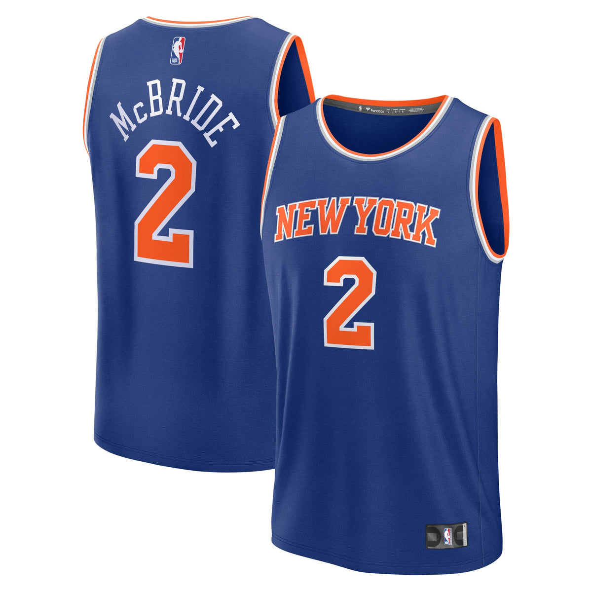Youth New York Knicks Miles McBride Fanatics Blue Fast product image 1