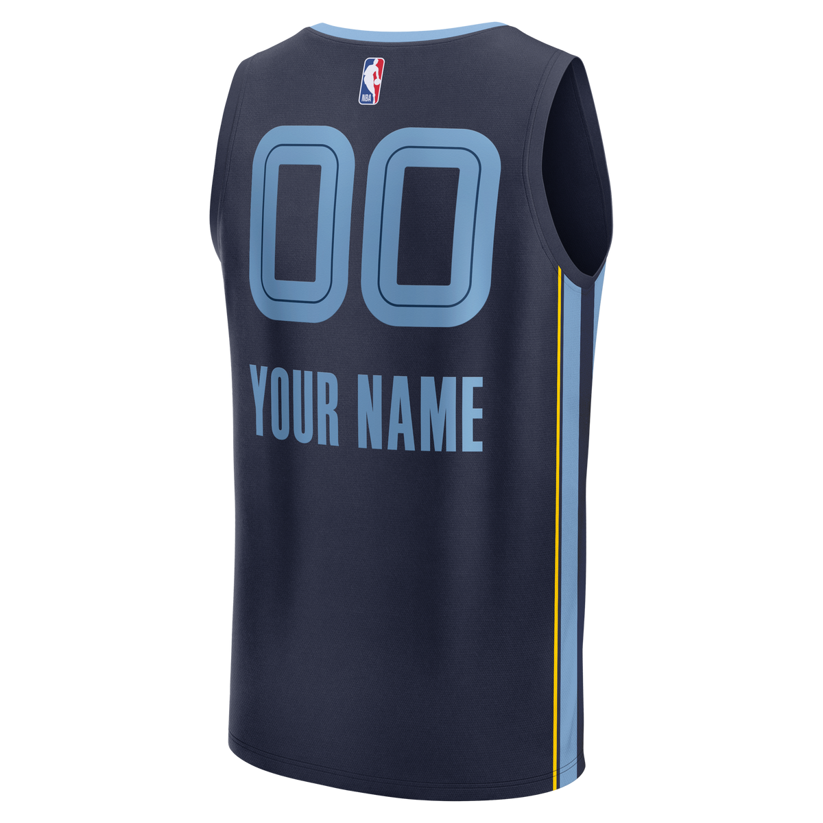 Youth Memphis Grizzlies Fanatics Navy Fast Break Custom product image 4