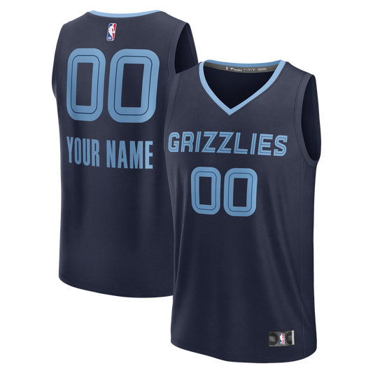 Youth Memphis Grizzlies Fanatics Navy Fast Break Custom product image 1