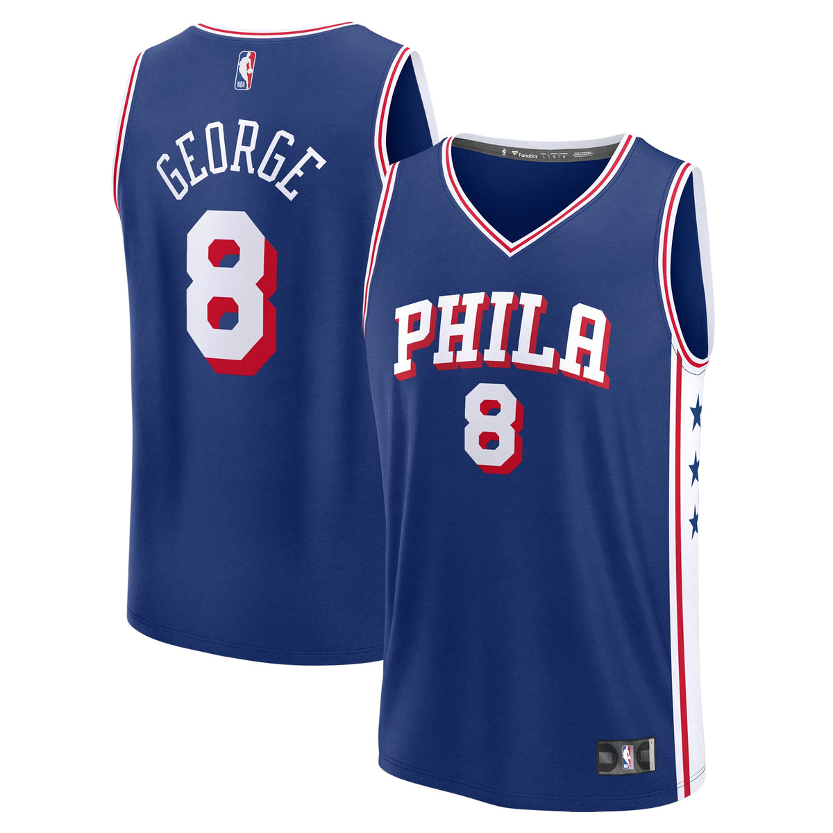 Youth Philadelphia 76ers Paul George Fanatics Royal Fast product image 2