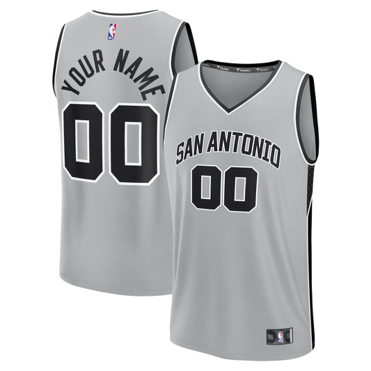 Youth San Antonio Spurs Fanatics Silver Fast Break Custom product image 1