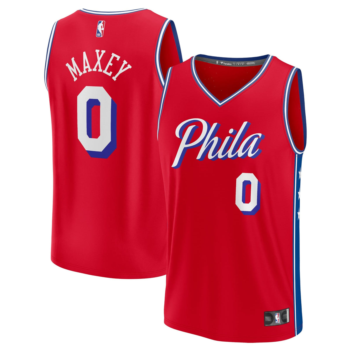 Youth Philadelphia 76ers Tyrese Maxey Fanatics Red Fast product image 2