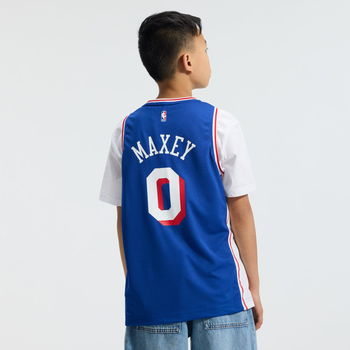 Youth Philadelphia 76ers Tyrese Maxey Fanatics Royal Fast product image 4