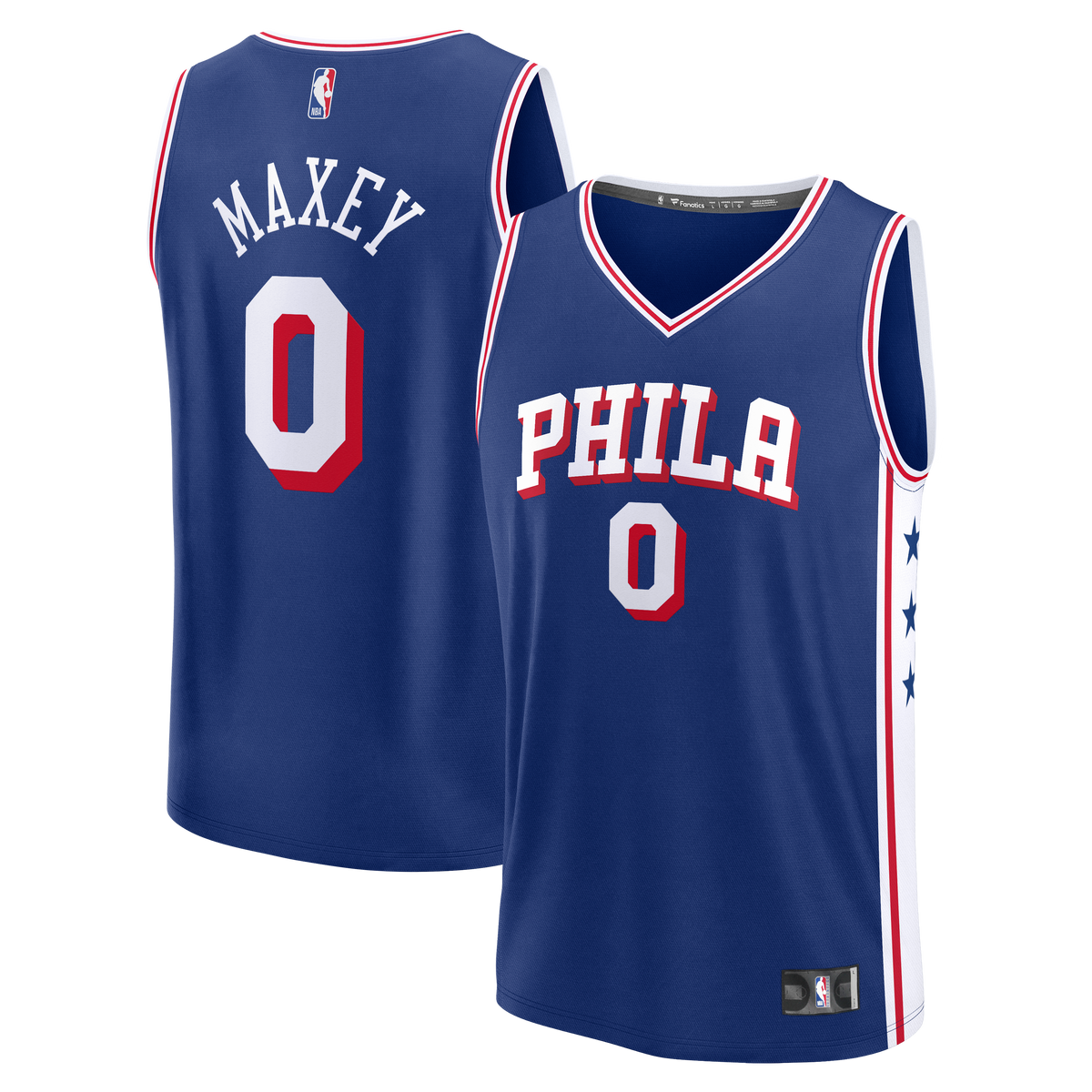 Youth Philadelphia 76ers Tyrese Maxey Fanatics Royal Fast product image 1