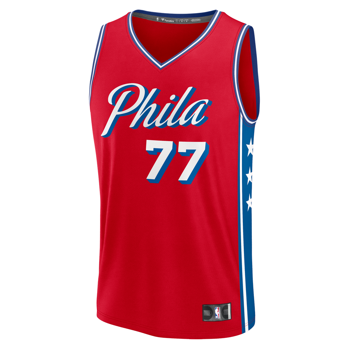 Youth Philadelphia 76ers VJ Edgecombe Fanatics Red Fast product image 3